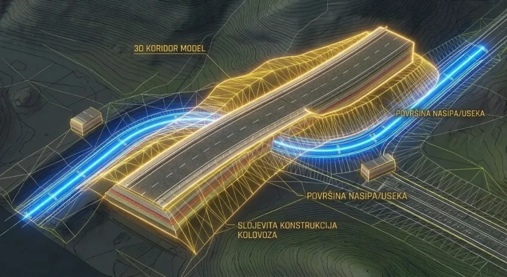 Koridori u civil 3d programu. Kurs za civil 3d.